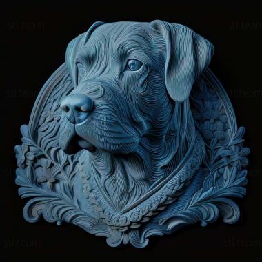 3D model Blue Lacey dog (STL)